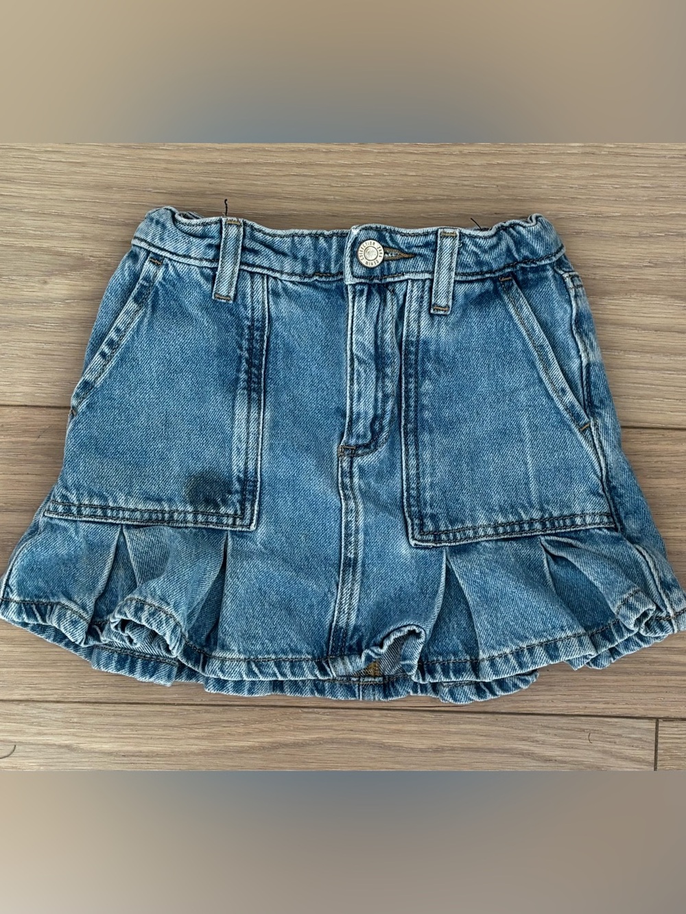 Zara girl Blue Denim skirt size 7